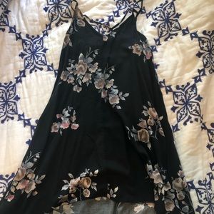 Black floral dress